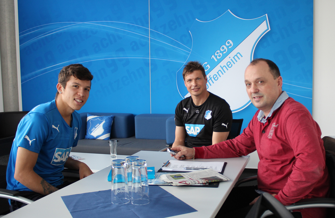 Hoffenheims junges, brasilianisches Talent Bruno Nazario beim BWA-Interview.