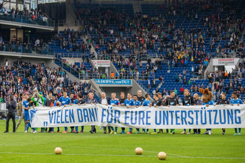 Dank an die Fans