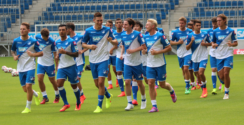Hoffenheims Profi beim Anschwitzen auf die neue Saison