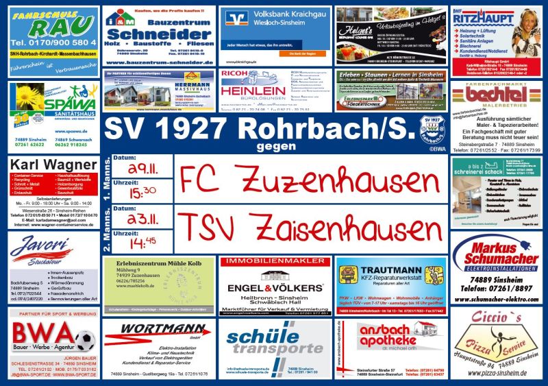 Die SV-Spielankündigungsplakate