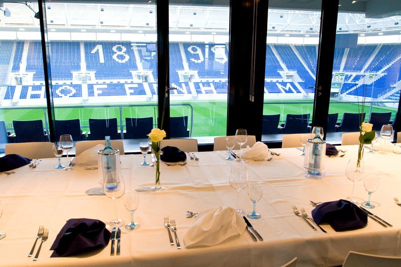 Blick aus der VIP-Loge der RNA