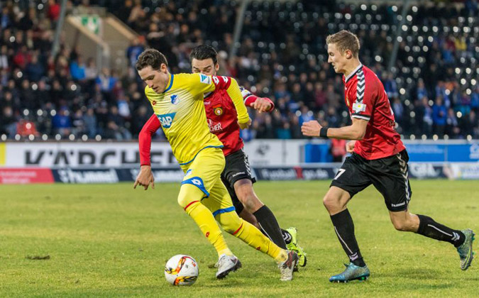 Sebastian Rudy im Testspiel gegen die SG Sonnenhof Aspach