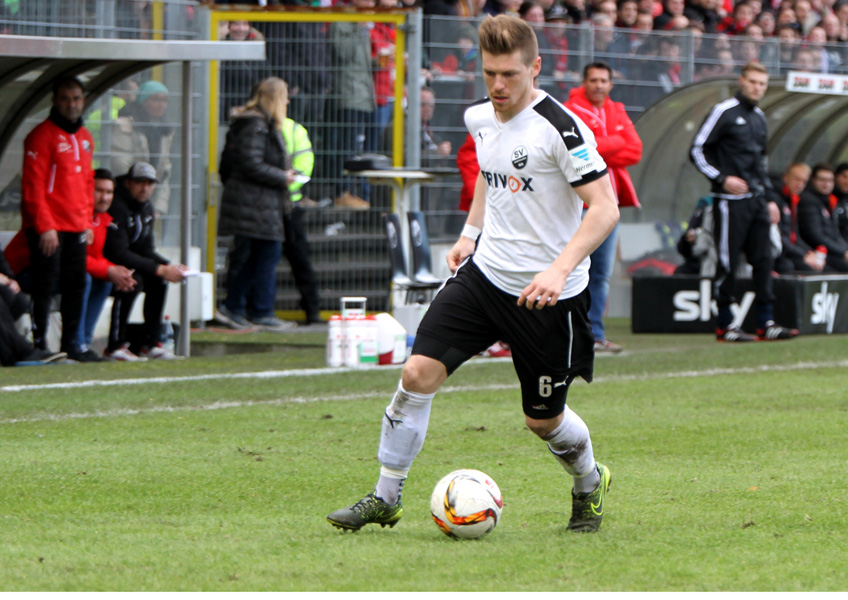 Kehrt an alte Wirkungsstätte zurück: der gebürtige Kaiserslauterer im Trikot des SV Sandhausen Denis Linsmayer