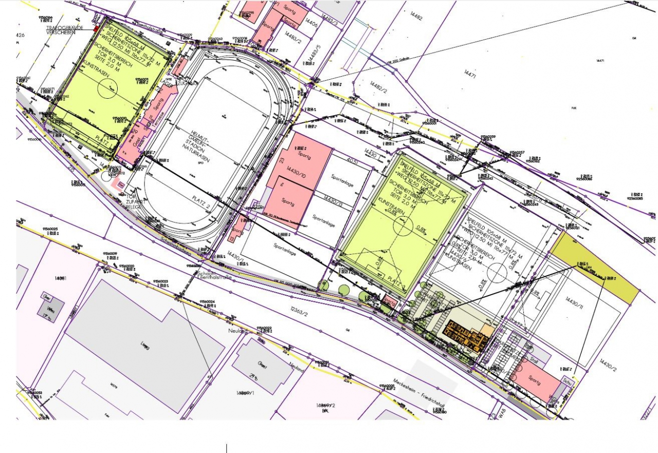 Planerische Ansicht des neuen Sinsheimer Sportpark