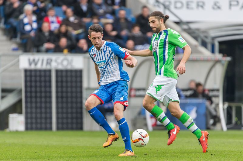 Hoffenheims Mark Uth (li.) hofft gegen Wolfsburg auf den ersten Saisonsieg