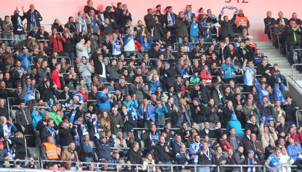 Begeisterung bei den TSG-Fans nach dem Punktgewinn in München