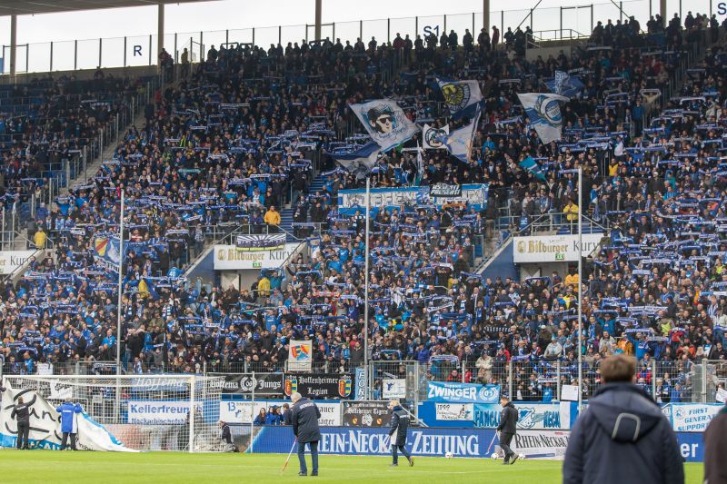 Bis auf eine vollbesetzte Südkurve wird es am Samstag viele freie Plätze in der Sinsheimer Arena geben