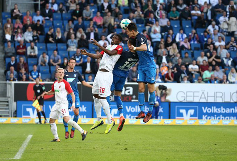 Hübner steigt am höchsten und köpft zur 1:0-Führung für Hoffenheim
