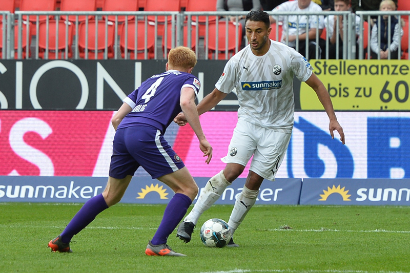 Bouhaddouz brachte den SVS gegen Sevilla mit einem Doppelpack 2:0 in Führung