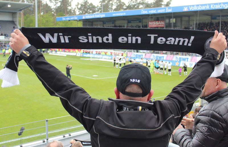 Die SVS-Fans stehen hinter ihrem Team