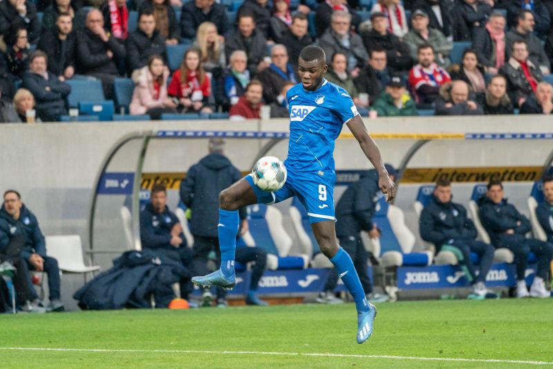 Bebou hatte mit einem Flugkopfball in der ersten Hälfte die einzige TSG-Torchance