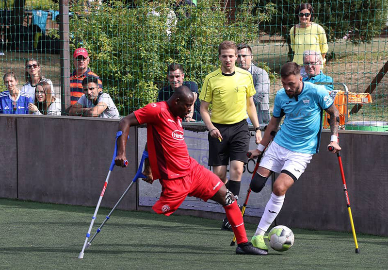 Spielszene vom Amputierten-Fußball
