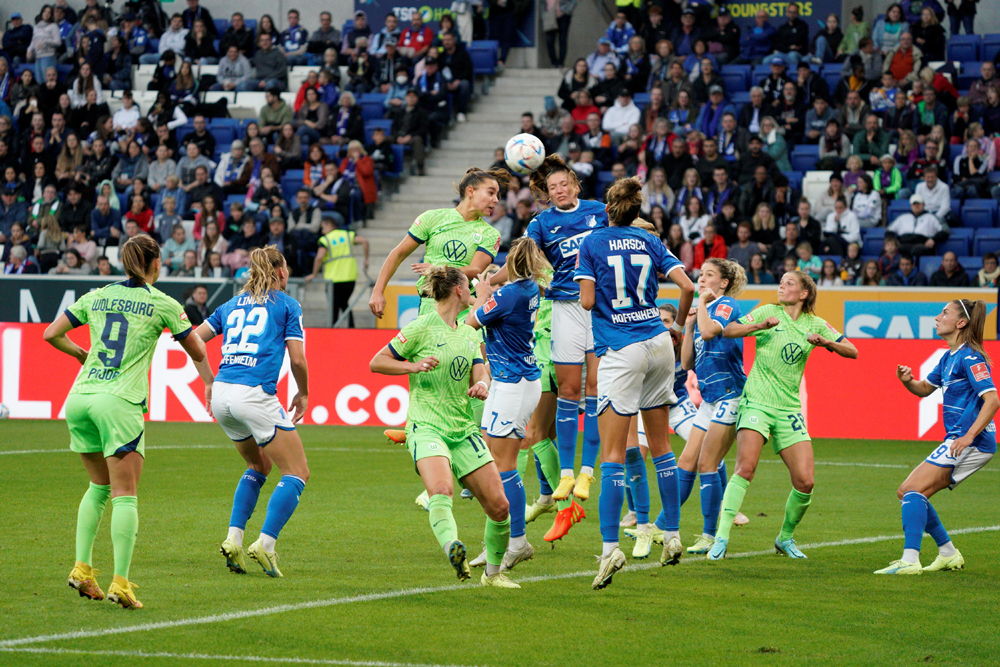 TSG-Frauen unterliegen Wolfsburg in den Schlussminuten 1:2